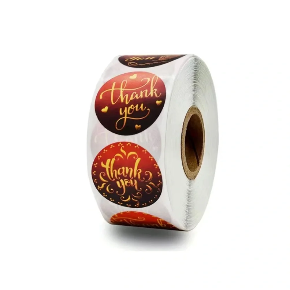 1roll/500pcs 1” thank you‎ stickers